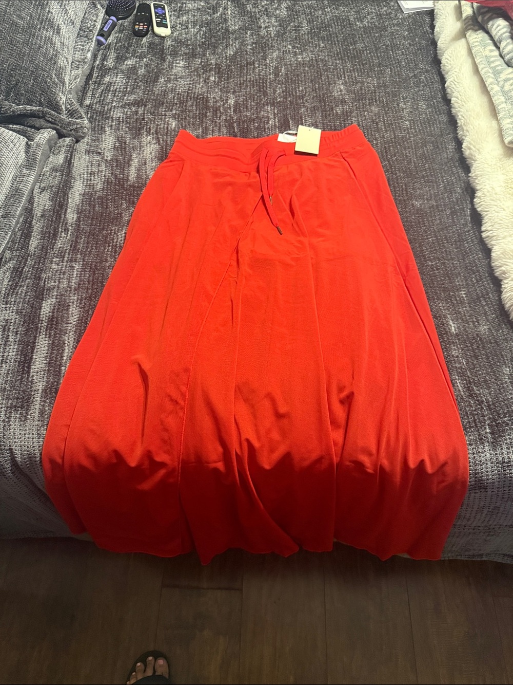 HALARA Bright Orange Maxi Skirt